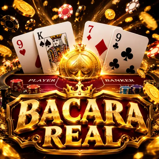 Mesa de bacará ao vivo com cartas viradas pelo crupiê