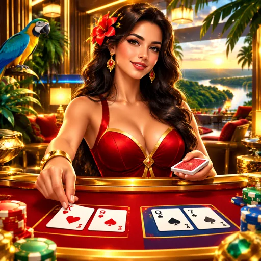 Diagrama explicando as áreas de aposta banker, player e empate na mesa de baccarat