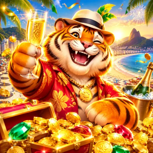 Tela principal do slot Fortune Tiger com o tigre dourado sobre a grade 3x3