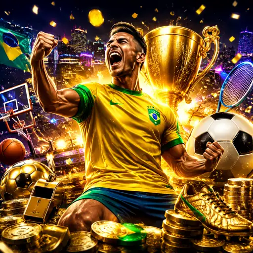 Interface de navegação de esportes com lista de campeonatos e jogos do dia