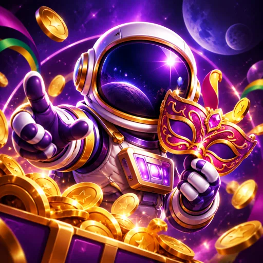 Spaceman crash game com astronauta flutuando no espaço e multiplicador em alta