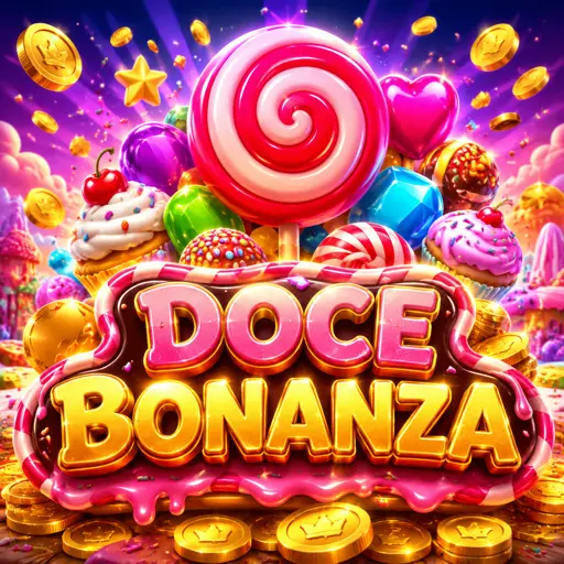 Sweet Bonanza slot com símbolos de doces coloridos na grade 6x5