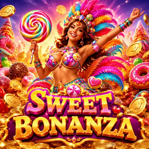 Símbolos e pagamentos do Sweet Bonanza organizados por valor